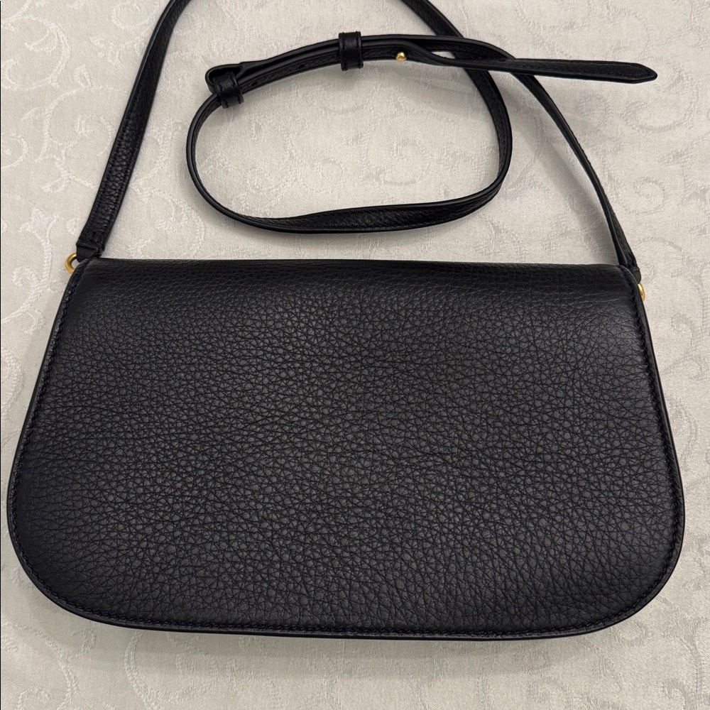 Tory Burch Miller Clutch / Shoulder Bag, Pebbled Leather - Picture 10 of 14